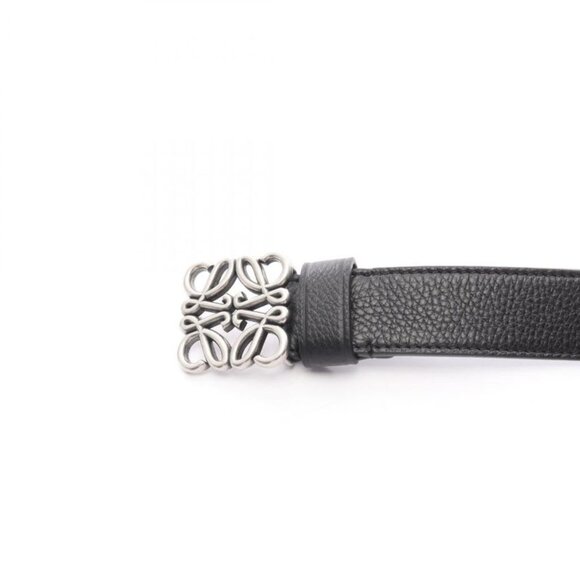 Loewe Belt Chunky Anagram Black Leather Belt main image 4